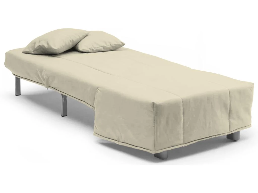 Canapé Dabargi, Canapé Simple, 100% Made In Italy, Fauteuil De Salon Avec Ouverture Trolley, En Tissu Matelassé, Avec Oreillers Inclus, Cm 85x90h85, Beige 3 Canapé Dabargi, Canapé Simple, 100% Made In Italy, Fauteuil De Salon Avec Ouverture Trolley, En Tissu Matelassé, Avec Oreillers Inclus, Cm 85x90h85, Beige – Image 3
