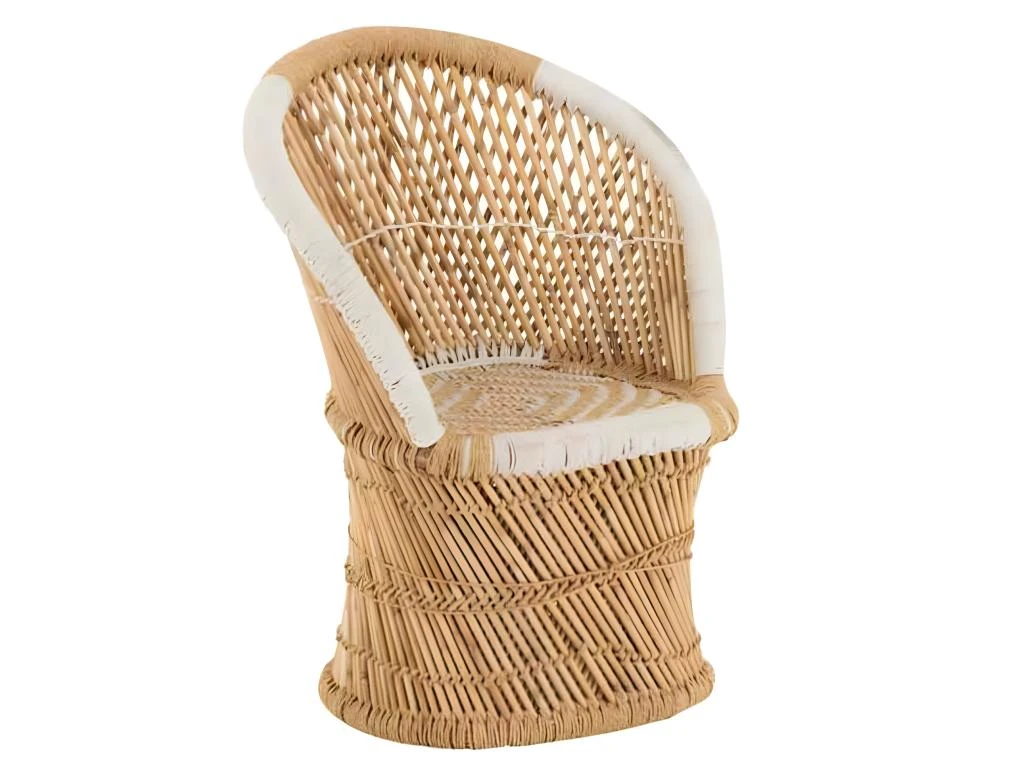 Fauteuil Enfant En Bambou "Smocla" 78cm Naturel 1 Fauteuil Enfant En Bambou "Smocla" 78cm Naturel