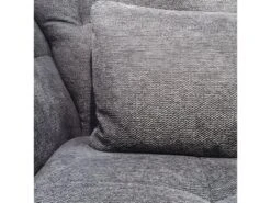 Fauteuil Capitonné Tissu Gris Chiné Et Piètement évasé En Bois - GALY -Fauteuil Boutique fauteuil 10004289