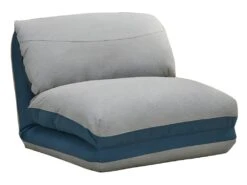 Chauffeuse Convertible Gris Bleu 3 Positions - ZEN