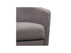 Fauteuil Cabriolet Pivotant Brun Taupé - JACQUES -Fauteuil Boutique fauteuil 11127589