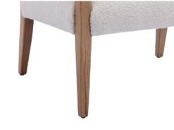 Fauteuil En Tissu Bouclette Crème KAHINA 15 Fauteuil En Tissu Bouclette Crème KAHINA -Fauteuil Boutique fauteuil 11200757