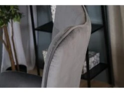 Fauteuil Scandinave Capitonné Velours Gris KAS KD VELVET GREY -Fauteuil Boutique fauteuil 11325045