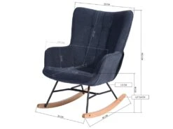 Fauteuil à Bascule Allaitement Scandinave Chaise Loisir Et Repos En Tissu Avec Pieds En E' Bois Métal Pour Salon, Chambre, Le Balcon 15 Fauteuil à Bascule Allaitement Scandinave Chaise Loisir Et Repos En Tissu Avec Pieds En E' Bois Métal Pour Salon, Chambre, Le Balcon -Fauteuil Boutique fauteuil 11510087