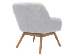 MALMO, Fauteuil Lounge En Tissu Bouclé écru Et Hévéa Naturel 7 MALMO, Fauteuil Lounge En Tissu Bouclé écru Et Hévéa Naturel -Fauteuil Boutique fauteuil 11575753