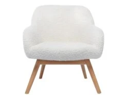 MALMO, Fauteuil Lounge En Tissu Bouclé écru Et Hévéa Naturel 9 MALMO, Fauteuil Lounge En Tissu Bouclé écru Et Hévéa Naturel -Fauteuil Boutique fauteuil 11575757