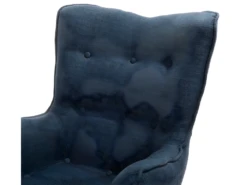 Fauteuil En Tissu Tapissé Bleu Foncé VEJLE -Fauteuil Boutique fauteuil 11694879