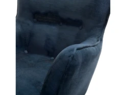 Fauteuil En Tissu Tapissé Bleu Foncé VEJLE -Fauteuil Boutique fauteuil 11694881