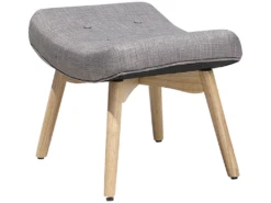 Fauteuil Tapissé Gris Clair Avec Repose-pieds VEJLE -Fauteuil Boutique fauteuil 11696257