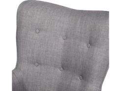 Fauteuil Tapissé Gris Clair Avec Repose-pieds VEJLE -Fauteuil Boutique fauteuil 11696261