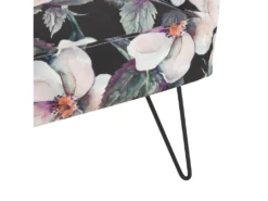 Fauteuil En Tissu à Motif Floral Noir RIBE -Fauteuil Boutique fauteuil 11708885