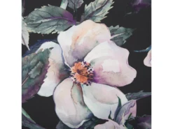 Fauteuil En Tissu à Motif Floral Noir RIBE -Fauteuil Boutique fauteuil 11708887