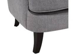 Fauteuil Style Chesterfield En Tissu Gris Clair VIBORG II -Fauteuil Boutique fauteuil 11708965