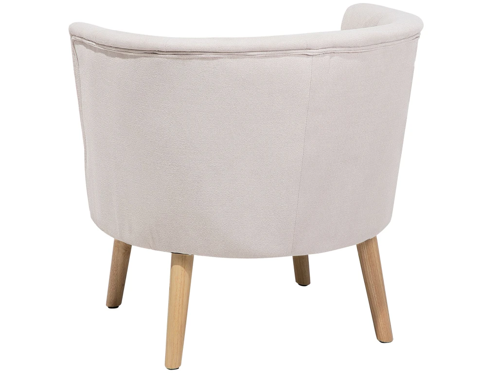 Fauteuil Club En Tissu Blanc Cassé ODENZEN 6 Fauteuil Club En Tissu Blanc Cassé ODENZEN – Image 6