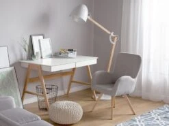 Fauteuil En Tissu Gris Clair BJARN