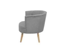 Fauteuil Club En Tissu Gris Clair ODENZEN -Fauteuil Boutique fauteuil 11709799