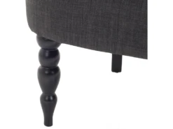 Fauteuil Tapissé En Tissu Gris Foncé ALESUND -Fauteuil Boutique fauteuil 11710273