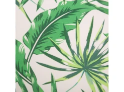 Fauteuil En Tissu à Motif Feuilles Vert Et Blanc RIBE -Fauteuil Boutique fauteuil 11710553