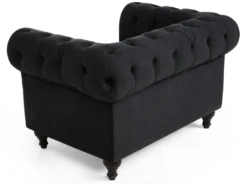 Fauteuil En Tissu Gris Graphite CHESTERFIELD -Fauteuil Boutique fauteuil 11710587