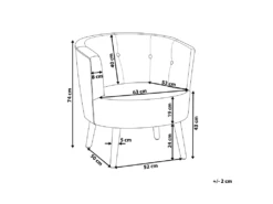 Fauteuil Club En Tissu Multicolore Motif Géométrique ODENZEN -Fauteuil Boutique fauteuil 12053771