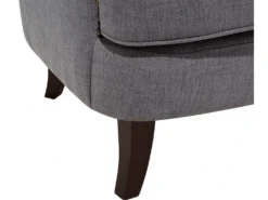 Fauteuil Style Chesterfield En Tissu Gris Foncé VIBORG II -Fauteuil Boutique fauteuil 12110169