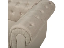 Fauteuil En Tissu Beige CHESTERFIELD Big -Fauteuil Boutique fauteuil 12110387
