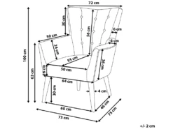 Fauteuil De Salon En Tissu Gris ANGEN -Fauteuil Boutique fauteuil 12110687