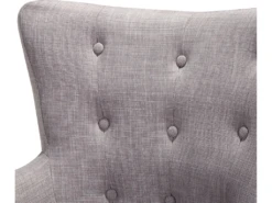 Fauteuil De Salon En Tissu Gris ANGEN -Fauteuil Boutique fauteuil 12110695