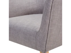 Fauteuil De Salon En Tissu Gris ANGEN -Fauteuil Boutique fauteuil 12110697