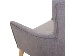Fauteuil De Salon En Tissu Gris ANGEN -Fauteuil Boutique fauteuil 12110699
