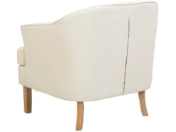 Fauteuil En Tissu Tapissé Beige ELVERUM -Fauteuil Boutique fauteuil 12158053