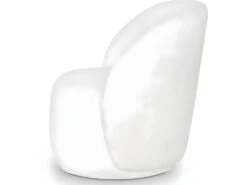 Fauteuil En Tissu Bouclette écru - Rondo -Fauteuil Boutique fauteuil 12217899