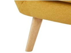 Fauteuil En Tissu Jaune Avec Boutons Gris SERTI II -Fauteuil Boutique fauteuil 12307537