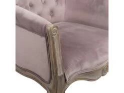 Fauteuil En Bois Rembourré 61x61x71 Cm -Fauteuil Boutique fauteuil 12343727