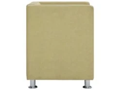 Fauteuil Chaise Siège Lounge Design Club Sofa Salon Cube Vert Polyester 1102270/2 -Fauteuil Boutique fauteuil 12349827