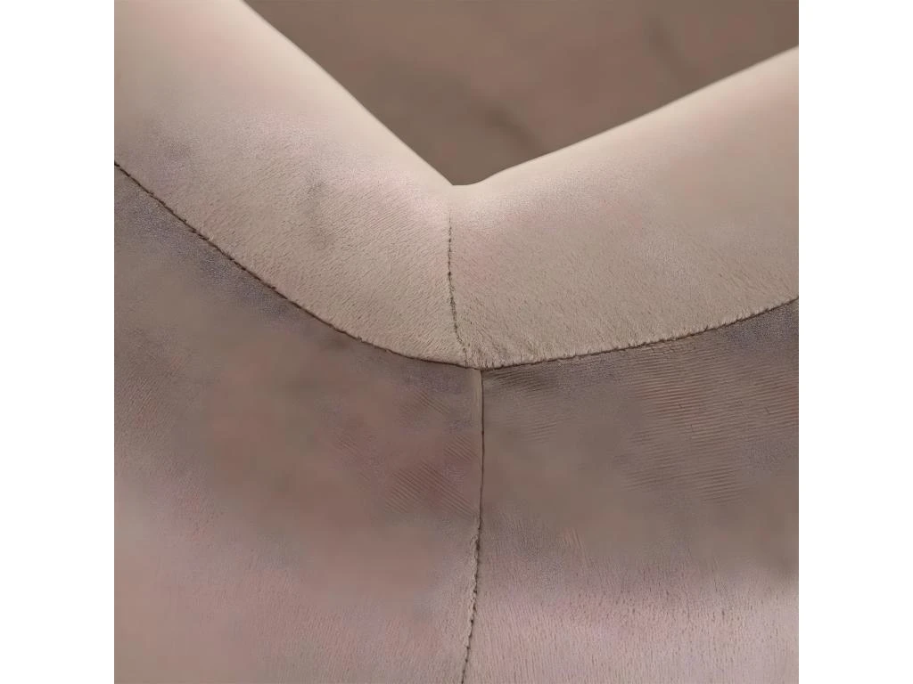 MARVEL - Fauteuil Club Velours Taupe Pieds Bois 5 MARVEL - Fauteuil Club Velours Taupe Pieds Bois – Image 5