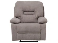 Fauteuil Inclinable En Tissu Beige Taupe BERGEN -Fauteuil Boutique fauteuil 12871051