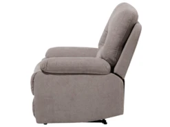 Fauteuil Inclinable En Tissu Beige Taupe BERGEN -Fauteuil Boutique fauteuil 12871053