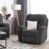 Fauteuil Inclinable En Tissu Gris BERGEN