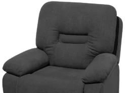 Fauteuil Inclinable En Tissu Gris BERGEN -Fauteuil Boutique fauteuil 12871077