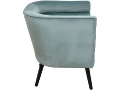 Fauteuil En Velours Amélia Vert De Gris -Fauteuil Boutique fauteuil 12897795