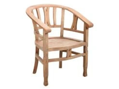 Fauteuil En Acajou Naturel