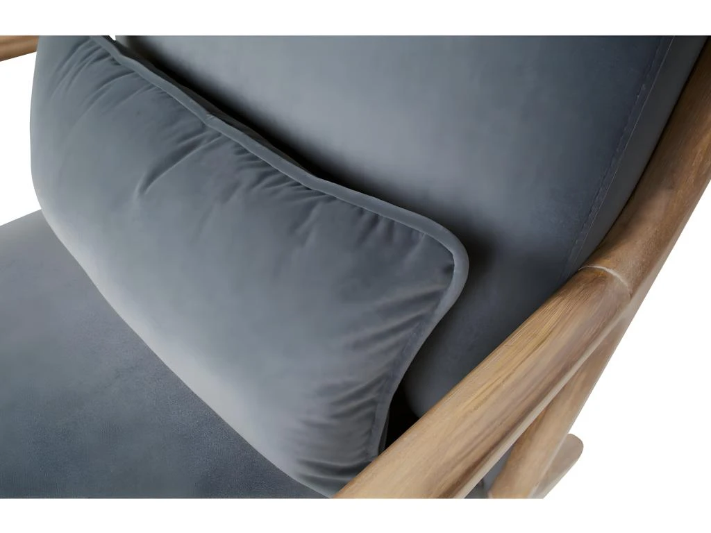 MARK - Fauteuil Scandinave Velours Anthracite 6 MARK - Fauteuil Scandinave Velours Anthracite – Image 6