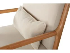 MARK - Fauteuil Scandinave Tissu Naturel -Fauteuil Boutique fauteuil 13272279