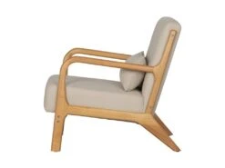MARK - Fauteuil Scandinave Tissu Naturel -Fauteuil Boutique fauteuil 13272283