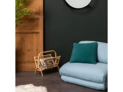 Nalo - Chauffeuse Convertible 1 Place En Tissu - Couleur - Bleu Pastel -Fauteuil Boutique fauteuil 13288247