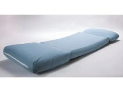 Nalo - Chauffeuse Convertible 1 Place En Tissu - Couleur - Bleu Pastel -Fauteuil Boutique fauteuil 13288249