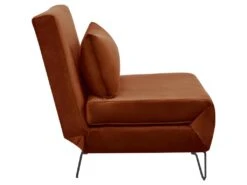 Joe Harper - Fauteuil Convertible En Velours - Couleur - Rouille -Fauteuil Boutique fauteuil 13288399