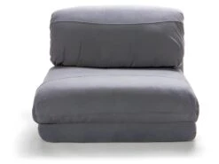 Nalo - Chauffeuse Convertible 1 Place En Tissu - Couleur - Gris Nuage -Fauteuil Boutique fauteuil 13288417