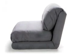 Nalo - Chauffeuse Convertible 1 Place En Tissu - Couleur - Gris Nuage -Fauteuil Boutique fauteuil 13288419